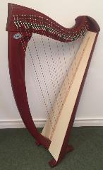 Salvi Una 38 Lever Harp (47487): Mahogany - in Stock