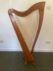 Dusty Strings FH 34 S Lever Harp: Cherry with Camac levers