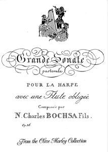 Grande Sonate Pastorale For Harp and Flute op.36 - Bochsa