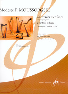 Souvenirs d'enfance by Modest Mussorgksi - Arranged for Flute and Harp by Mathilde Le Tac SALE
