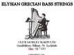Grecian Bass Wires