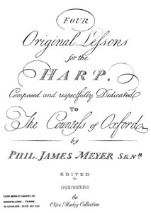 Four Original Lessons For The Harp - Philip James Meyer