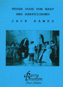 Three Duos for Harp and Harpsichord - Jack Hawes SALE