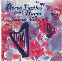 Pièces Faciles pour Harpe 3 CD - Catherine Michel