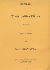 Trois petites pièces très faciles pour la harpe Op. 7 - Marcel Grandjany
