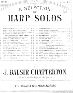 The Minstrel Boy - Arranged by J Balsir Chatterton