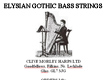 Gothic Bass Strings