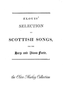 Elouis' Selection of Scottish Songs for the Harp and Piano