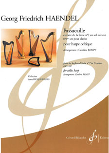 Passacaille From Suite No. 7 in G Minor HWV 432 - Arranged for Celtic Harp by Caroline Rempp