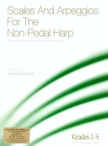 Scales & Arpeggios for the Non Pedal Harp Grades 1-5 - Katherine Thomas