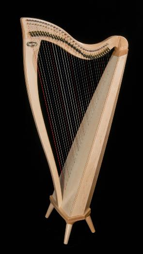 Dusty Strings FH 34 S Lever Harp in Maple